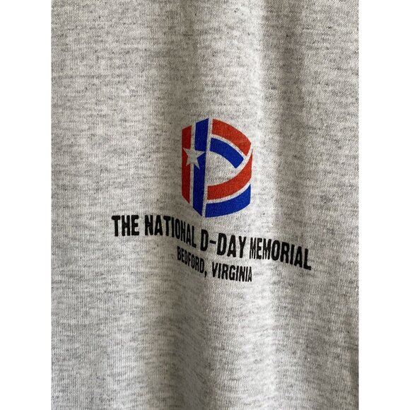National D-Day Memorial Gray S/S T-Shirt Men's Size M 70th Anniversary 2014 - Picture 2 of 5